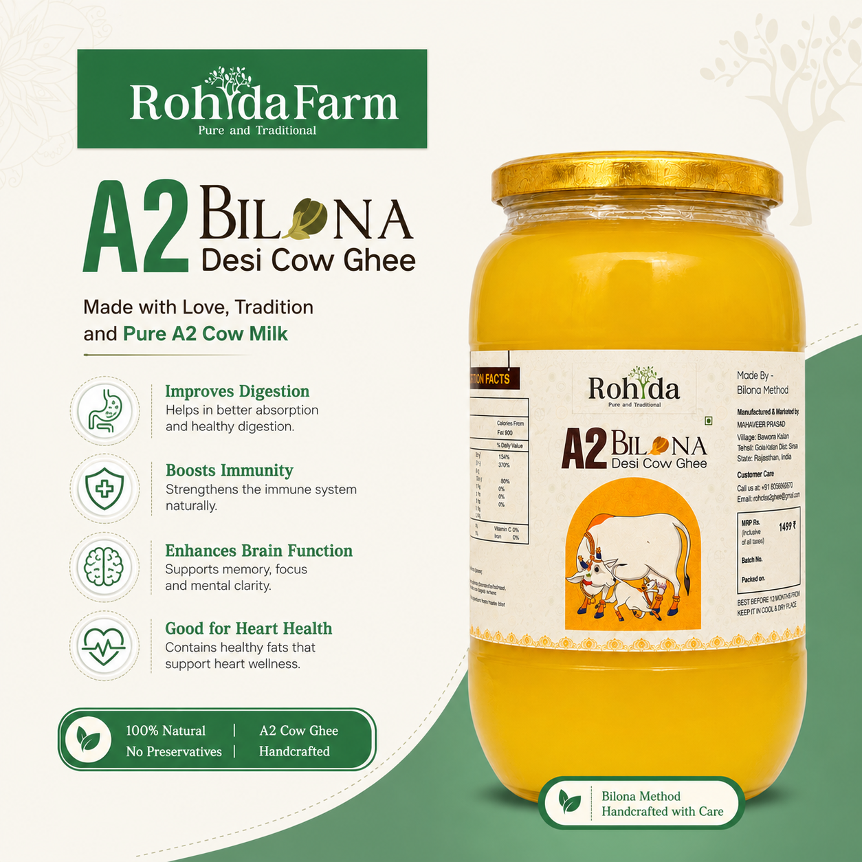 A2 Bilona Desi Cow Ghee